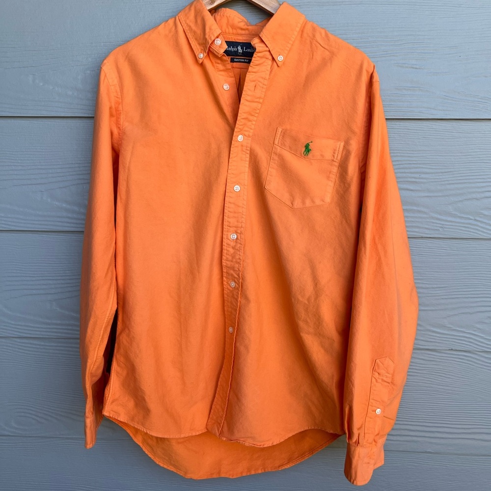 Orange Ralph Lauren Button Down
